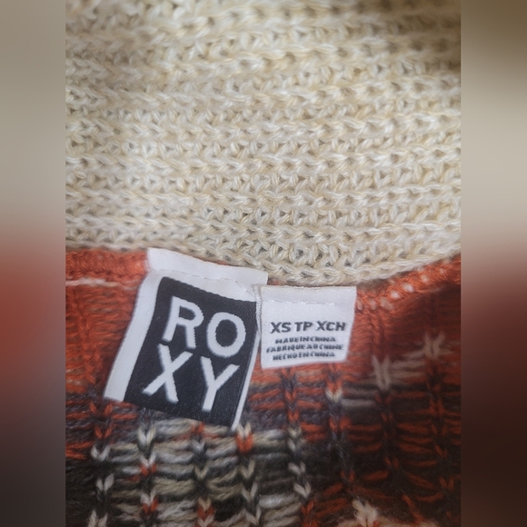 Roxy XS Open Oversized Cardigan Native American Long Sleeve Fall Like New - Picture 4 of 5